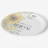 Zonnebloem Vrijgezellenfeest Papieren Bordje (Gekanteld)