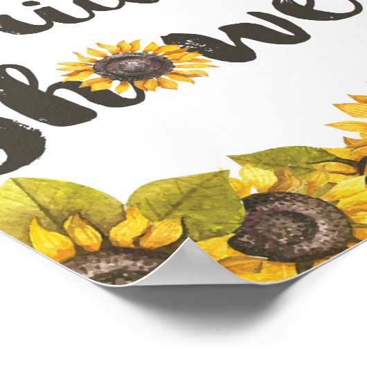 Zonnebloem Vrijgezellenfeest Poster (Hoek)