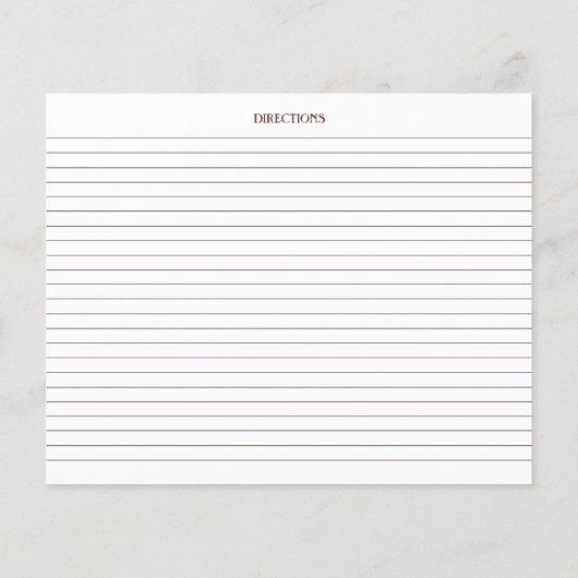 Zonnebloem Vrijgezellenfeest Recipkaart (Achterkant)