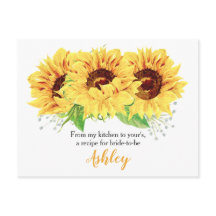 Zonnebloem Vrijgezellenfeest Recipkaart