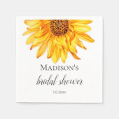 Zonnebloem Vrijgezellenfeest Servet (Voorkant)