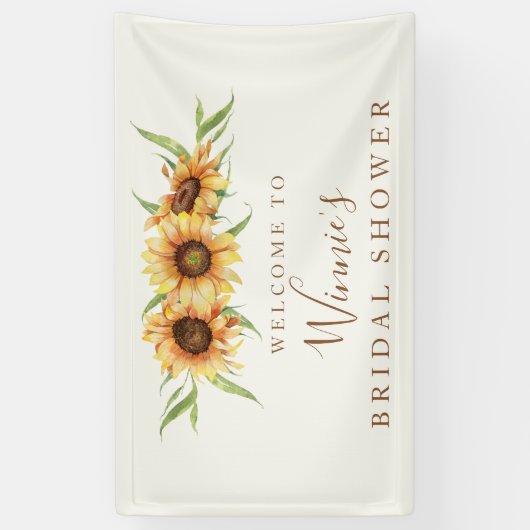 Zonnebloem Vrijgezellenfeest Spandoek (Verticaal)