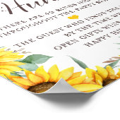 Zonnebloem Vrijgezellenfeest Spelbord Poster (Hoek)