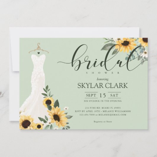 Zonnebloem Vrijgezellenfeest voor weduwschap Kaart (Voorkant)