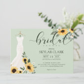 Zonnebloem Vrijgezellenfeest voor weduwschap Kaart (Staand voorkant)