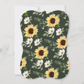 Zonnebloem Vrijgezellenfeest voor weduwschap Kaart (Achterkant)