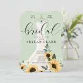 Zonnebloem Vrijgezellenfeest voor weduwschap Kaart (Staand voorkant)