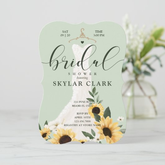 Zonnebloem Vrijgezellenfeest voor weduwschap Kaart (Staand voorkant)