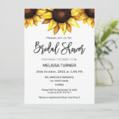 Zonnebloem Vrijgezellenfeest White Yellow Florence Aankondiging (Staand voorkant)