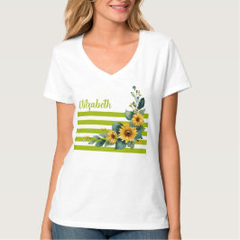 Zonnebloem vrolijk T-shirt