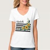 Zonnebloem vrolijk t-shirt (Voorkant)
