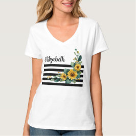 Zonnebloem vrolijk t-shirt