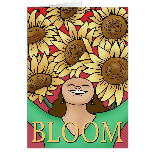 Zonnebloem Vrouw — Bloom! (Voorkant)
