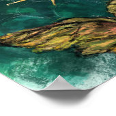 Zonnebloem Vrouw Surrealisme Poster Kunst - Schild (Hoek)