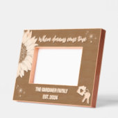 Zonnebloem waar dromen komen echt nieuw thuis gegraveerde lijstjes (Links)