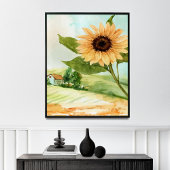Zonnebloem Wall Art Canvas Afdruk