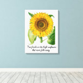 Zonnebloem Wall Art Canvas Bloem Vriend Gift Afdruk (Insitu (Houten vloer))