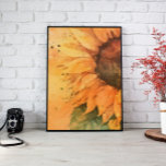 Zonnebloem Wall Art Decor, Waterverf Canvas<br><div class="desc">Voeg een vleugje modern Scandinavisch design toe aan uw huis met deze prachtige abstracte landschapsprint.</div>