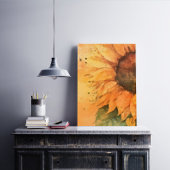 Zonnebloem Wall Art Decor, Waterverf Canvas