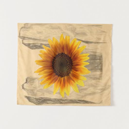 Zonnebloem Wandkleed (Voorkant (horizontaal))