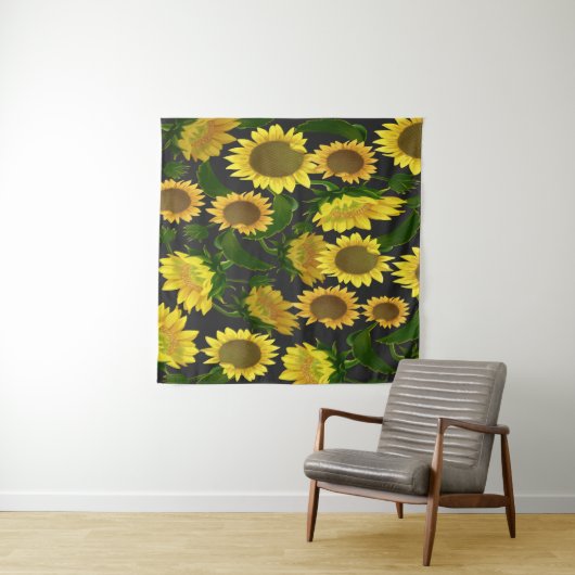 Zonnebloem Wandkleed (In Situ (horizontaal))