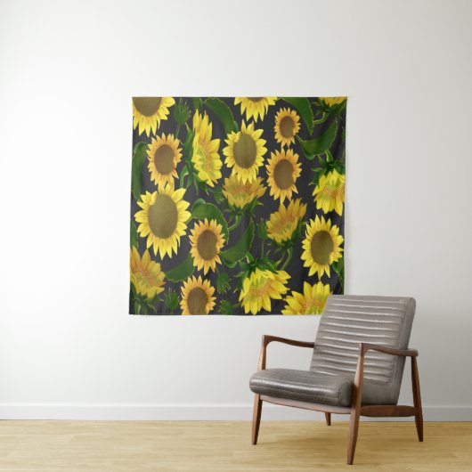 Zonnebloem Wandkleed (In situ)
