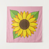 Zonnebloem Wandkleed (Voorkant (horizontaal))