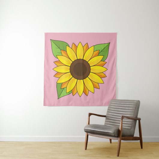 Zonnebloem Wandkleed (In Situ (horizontaal))