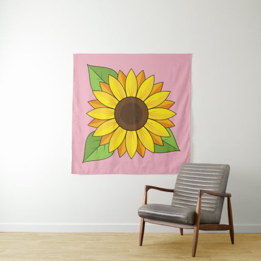 Zonnebloem Wandkleed (In situ)