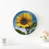 Zonnebloem wandklok (Huis)