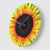 Zonnebloem Wandklok - Zonnezon (Hoek)