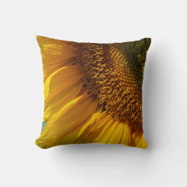 Zonnebloem wandkunst - Modern gele bloemdesign Kussen