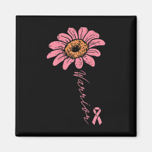 Zonnebloem Warrior Roze Lint Borstkanker Awaren Magneet