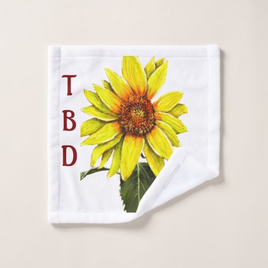 Zonnebloem Wascloth Handdoek (Wasdoekje)