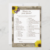 Zonnebloem wat is er op je Baby shower? | Roze Kaart (Voorkant)