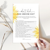 Zonnebloem Wat zei de bruidegom tegen het bruidssp