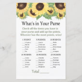 Zonnebloem Wat zit er in je handtas? (Voorkant)