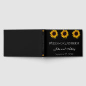 Zonnebloem Water Droplets bruiloft Gastenboek (Volledig)