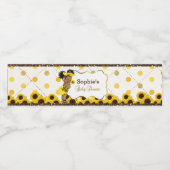 Zonnebloem water flesverpakking waterfles etiket (Enkel label)