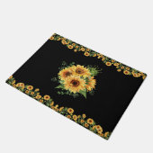 Zonnebloem Watercolor – Bloem Grafisch Deurmat (Schuin)