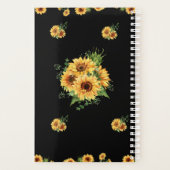 Zonnebloem Watercolor – Bloem Grafisch Planner (Achterkant)