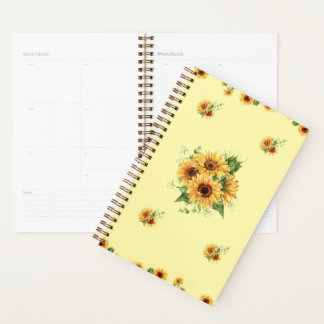 Zonnebloem  Watercolor –  Bloem Grafisch Planner
