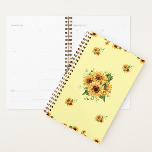 Zonnebloem Watercolor – Bloem Grafisch Planner (Display)