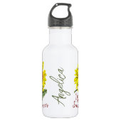 Zonnebloem Waterflessen Waterfles (Voorkant)