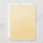 Zonnebloem Waterverf Baby shower Kaart (Achterkant)