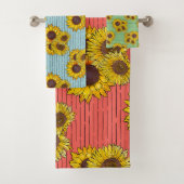 Zonnebloem Waterverf Bad Handdoek (Insitu)