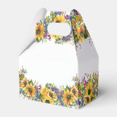 Zonnebloem Waterverf Birthday Favor Box Bedankdoosjes (Achterkant)