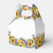 Zonnebloem Waterverf Birthday Favor Box Bedankdoosjes (Achterkant)