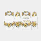 Zonnebloem Waterverf Birthday Favor Box Bedankdoosjes (Uitgevouwen)