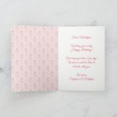 Zonnebloem Waterverf Botanische Happy Birthday Kaart (Binnen)